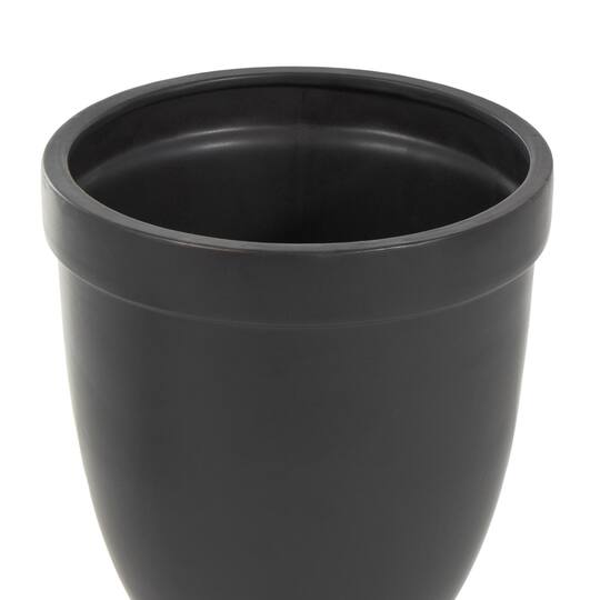 Ceramic Fluted Urn-Shaped Living Room Decorative Jar with Lid